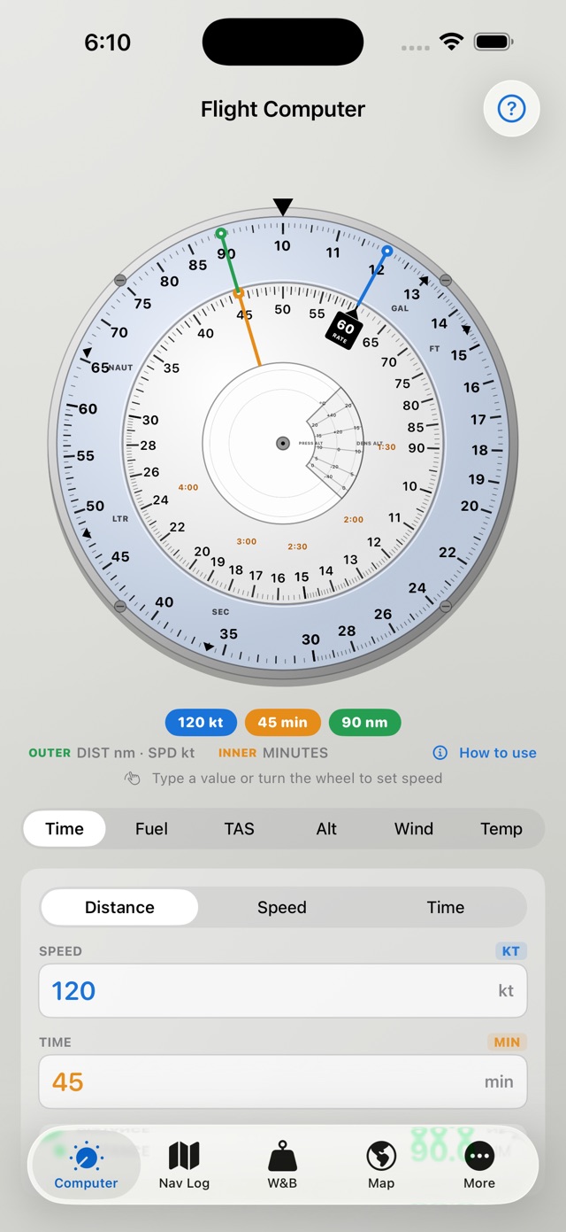 E6B Max screenshot