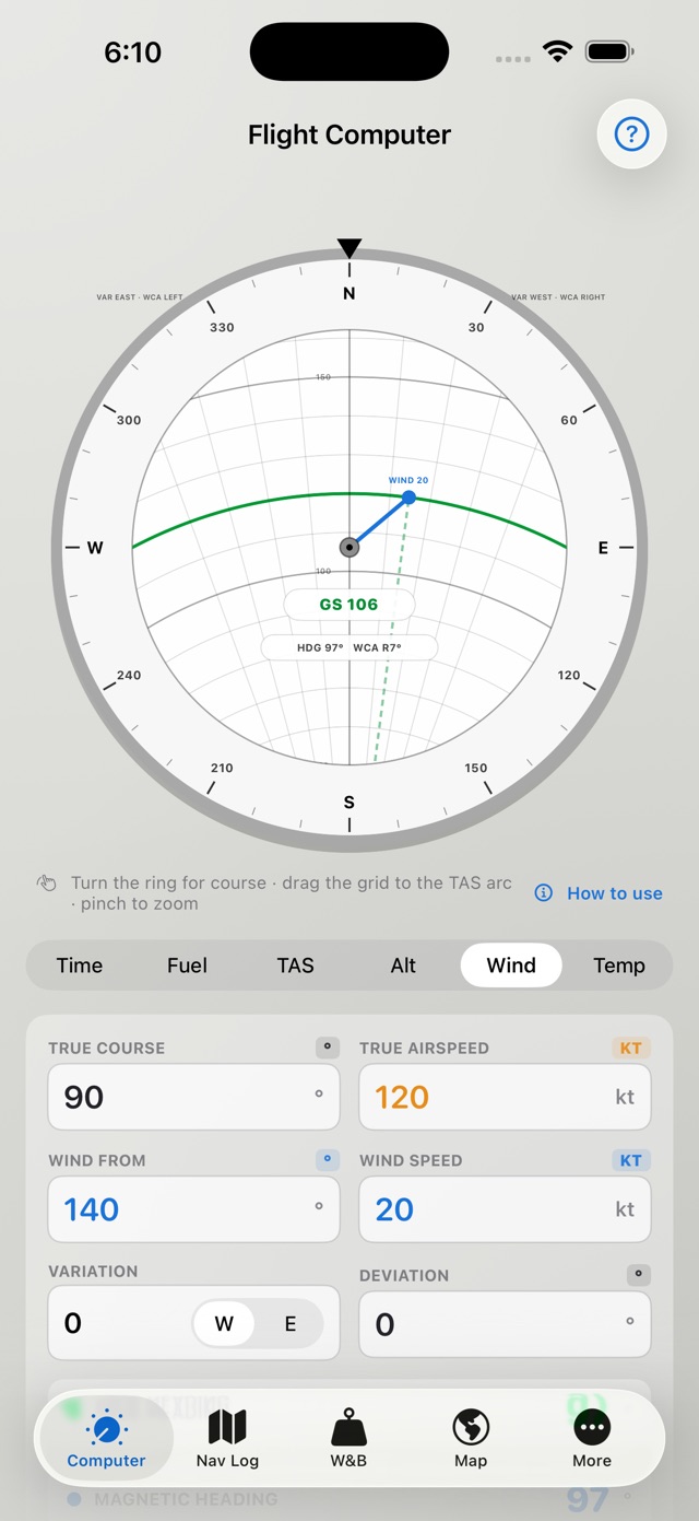 E6B Max screenshot